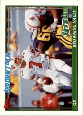 1991 Topps #481 Browning Nagle RC - NM - Image 1 of 2