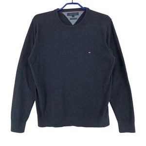 Tommy Hilfiger Men's 5% Cashmere Crew Neck Blue Sweater Size L - Picture 1 of 9