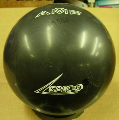 Bola de boliche de uretano negra 16 lb (libra), AMF 1980 SPEC I hecha en EE. UU., sin caja Foto 1 de 4