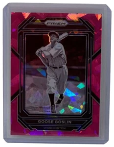 Goose Goslin 2023 Panini Prizm Pink Cracked Ice Parallel Card Washington #189 - Picture 1 of 2