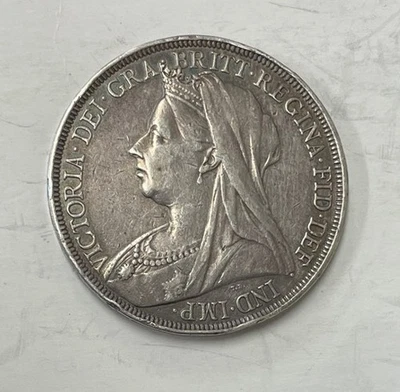 Great Britain - 1898 LXI Silver Victorian Crown - Scarce - Image 1 of 4