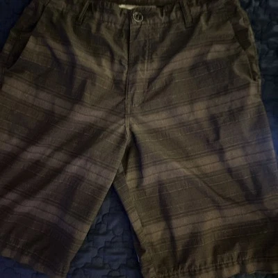 Volcom Hybrid Shorts Mens Size 32 Waist Black Lightweight Quick Dry Beach Surf - Image 1 of 4