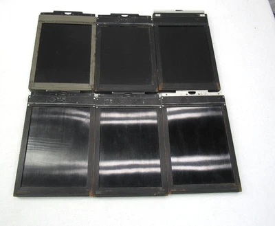 Vintage Lot of 6 Agfa Lisco 5x7" Wooden And Metal Cut Film Holders - Image 1 of 4