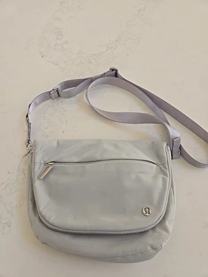 Lululemon All Night Festival Bag Crossbody LIGHT GRAY Purse Nylon - Image 1 of 4