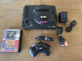 Mega Drive Japanese Sega Genesis Console Tested  With Controller, Cables & Game