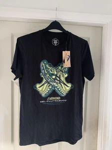 ASICS Men's T-Shirt Size Medium Black/Neon/Green/Teal - Picture 1 of 6