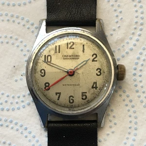 Vintage Men's CRAWFORD Watch & Co 17j Swiss Wristwatch for repair - Bild 1 von 9