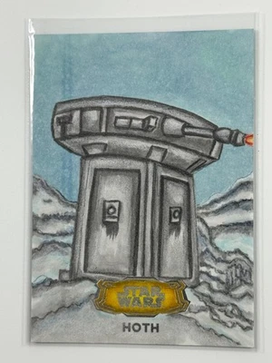 Topps Star Wars 2024 Hyperspace Sketch Auto 1/1 Albino Ryno - Image 1 of 3