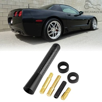 3'' Short Carbon Fiber Antenna Mast Radio AM/FM For Chevrolet Corvette 1997-2024 - Image 1 of 4