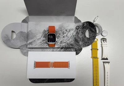 Apple Watch Ultra 1 | 49mm Titangehäuse | Orange Alpine Loop  - Bild 1 von 4