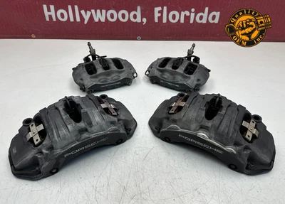 2010-2023 PORSCHE PANAMERA FRONT REAR LEFT & RIGHT BRAKE CALIPERS BREMBO OEM 48k - Image 1 of 4