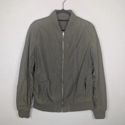 ALLSAINTS Nova Bomber Jacket in Army Green Size Small All Saints (For Repair) - Image 1 of 4