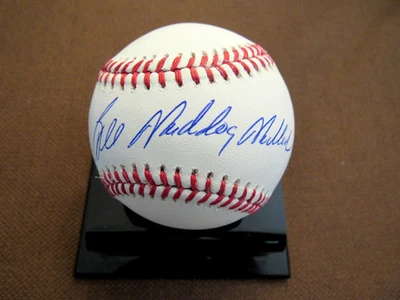 BILL MADLOCK MADDOG WSC PITTSBURGH PIRATES SIGNED AUTO OML BASEBALL JSA BEAUTY 2 - Image 1 of 4