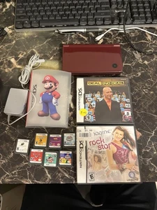 Pacchetto console portatile Nintendo DSi XL UTL-001 rossa con 9 giochi Miss Pen - Foto 1 di 12