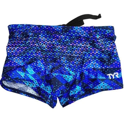 Bañador calzoncillo boxer TYR Durafast One DIXIE para niños - azul múltiple - talla 22 nuevo sin etiquetas Foto 1 de 4
