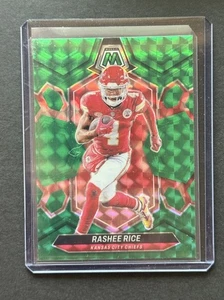 🔥 2024 Mosaic Chiefs Rashee Rice - Green RC SSP WR1 - Picture 1 of 2