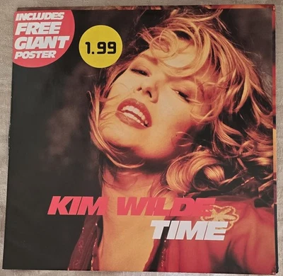 KIM WILDE - TIME 12 INCH 3-TRACK UK SINGLE, WITH HUGE POSTER, MINT - Image 1 of 4