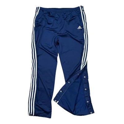 Vintage ADIDAS Adibreak Track Pants Blue White Breakaway Sewn Logo Men's Large - Image 1 of 4