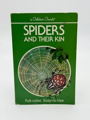 Vintage 1990 A Golden Guide “Spiders And Their Kin” Full Color 6” 160 Pg. Book - Imagem 1 de 4