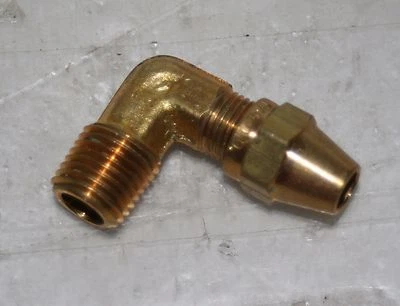 1/4" Mnpt x 1/4" OD Tube Compression Brass Elbow Fitting Imperial Eastman 469-F  - Image 1 of 3
