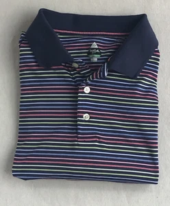 Bolle Golf Tech Polo Shirt Mens Large Multicolor Stripe Short Sleeve - Picture 1 of 8