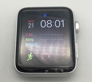 Apple Watch Series 2 42mm Silver Tone BROKEN FOR PARTS OR REPAIR - Picture 1 of 12