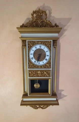 Vintage 1969 SYROCO Model 1555 Rococo Pendulum Wall Clock Cover