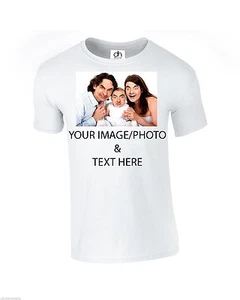 Your Image Photo text Customised Personalised Stag Hen Print Tour Gift (T-Shirt) - Picture 1 of 1