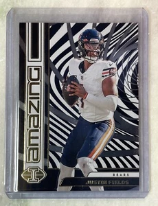 2023 Panini Illusions Football Justin Fields Amazing Insert Card -#10 Bears - Picture 1 of 4