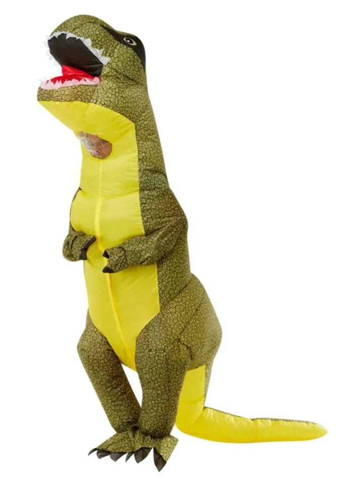 Inflable Dinosaurio Adulto Disfraz Elegante De Lujo Para Hombres Damas Novedad Conjunto Halloween Foto 1 de 1
