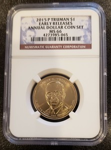 NGC MS66 2015-P Lyndon B Johnson Presidential Dollar Early Releases Gem Unc