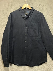 Club Monaco Hemd Herren XXL Slim Navy Flanell Classic Chore - Bild 1 von 9