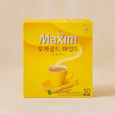 Maxim Mocha Gold Mezcla de Café Suave Instantánea 50 Piezas Palo Instantáneo Coreano Foto 1 de 2