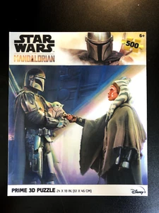 Star Wars Mandalorian Yoda Ashoka 3D Puzzle 500 Piece 24 x 18 in. MPN 32641 - Picture 1 of 2