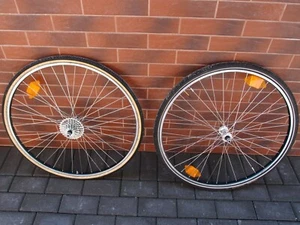 set ruote bici da strada 700C Araya Shimano Deore DX FH-M650 HB-M650 Vittoria - Foto 1 di 18