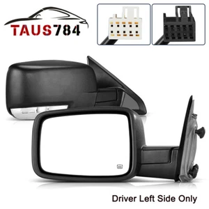 Driver Side Power Heated Tow Mirror for 2009- 2016 Dodge Ram 1500 Signal Puddle - Picture 1 of 6