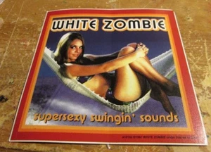 PEGATINA ZOMBI BLANCA COLECCIONABLE RARA VINTAGE 1998 METAL CALCOMANÍA VIVA ROB ZOMBIE - Imagen 1 de 1