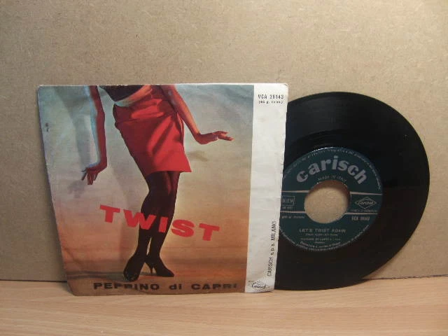 Peppino di Capri – Let’s Twist Again 1961 Italy 7” Carisch VCA 26143 PS Foto 1 de 1