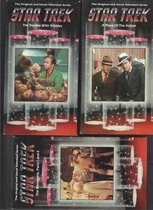 Star Trek OS VHS Tapes The Menagerie, Trouble With Tribbles, Piece of the Action - Picture 1 of 7