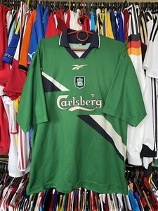 LIVERPOOL 1999 2000 2001 AWAY FOOTBAL SHIRT SOCCER JERSEY REEBOK sz 42/44 MEN - Picture 1 of 14