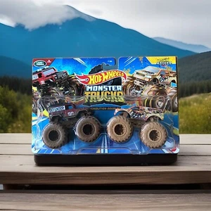Hot Wheels Monster Trucks.Land-Rover VS -Town Hauler.Demolition Doubles. 2023. - Picture 1 of 2