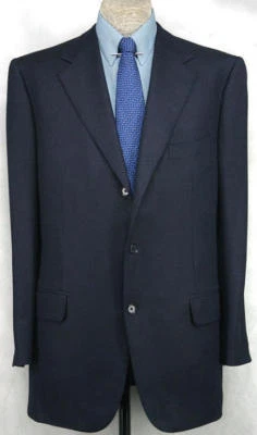 STUNNING_NWT_$295O GIANLUCA ISAIA WOOL-CASHMERE_BLACK-SAPHIRE_SPT_COAT 47R 13288 - Image 1 of 4