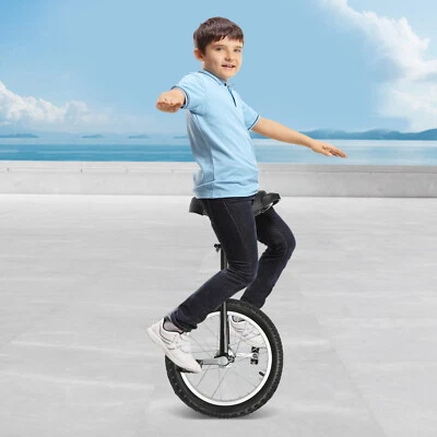 24" Unicycle Adjustable Seat Outdoor Sports Wheel Unicycle Fitness Bike🎉 - Image 1 of 4