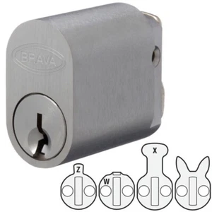 BRAVA 570 Style Oval Lock Cylinder - Suits Lockwood - Dorma - Legge - Free Post - Picture 1 of 5