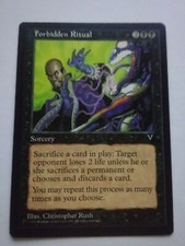 MTG Magic the Gathering English Forbidden Ritual 1996 Visions NM