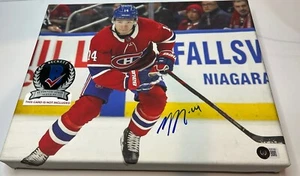Nick Suzuki Montreal Canadiens Signed Autographed 11x14 Canvas Beckett COA - Picture 1 of 6