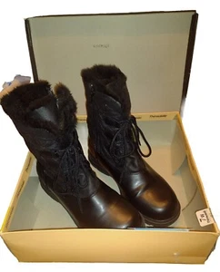 PREDICTIONS Thinsulate Insulation Women's Boots - Size: 7W Black Nora #28D - Picture 1 of 7