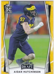 2022 Foglia Draft Scatola Rossa Base Oro #3 Aidan Hutchinson Rookie Lions - Foto 1 di 1