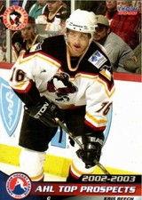 Kris Beech 2002-03 AHL Top Prospects Wilkes-Barre Scranton Penguins