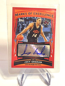 2005-06 Topps Basketball Marks of Excellence Joey Graham #ME-JG AUTO Raptors